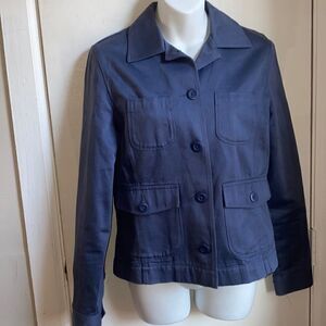 LL BEAN Cornflower Blue Cotton Twill Jacket-XS